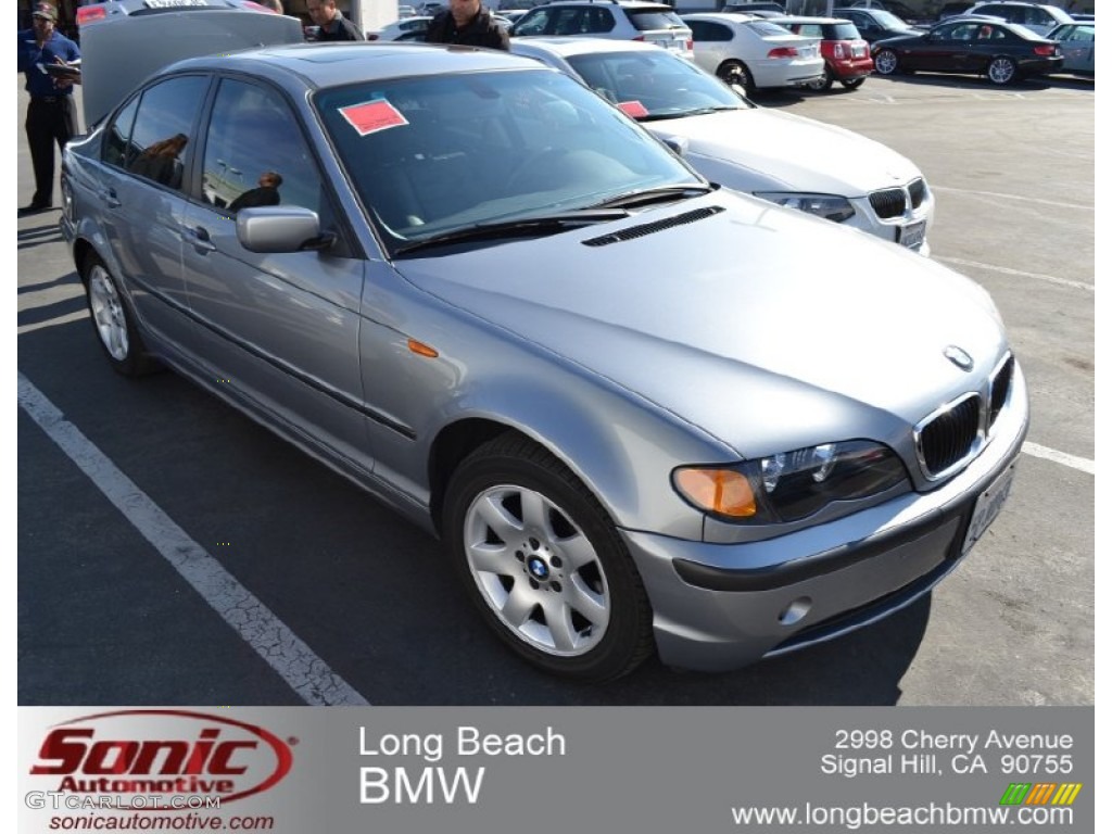 2005 3 Series 325i Sedan - Silver Grey Metallic / Black photo #1