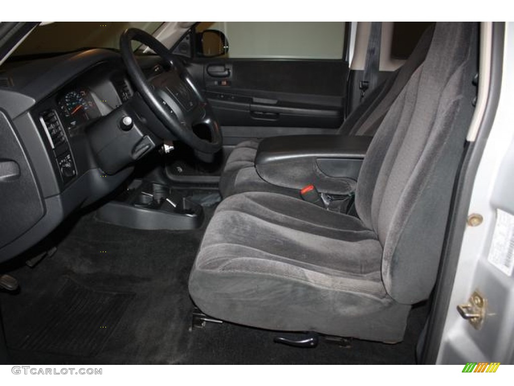 Dark Slate Gray Interior 2001 Dodge Dakota Sport Club Cab 4x4 Photo #56266139