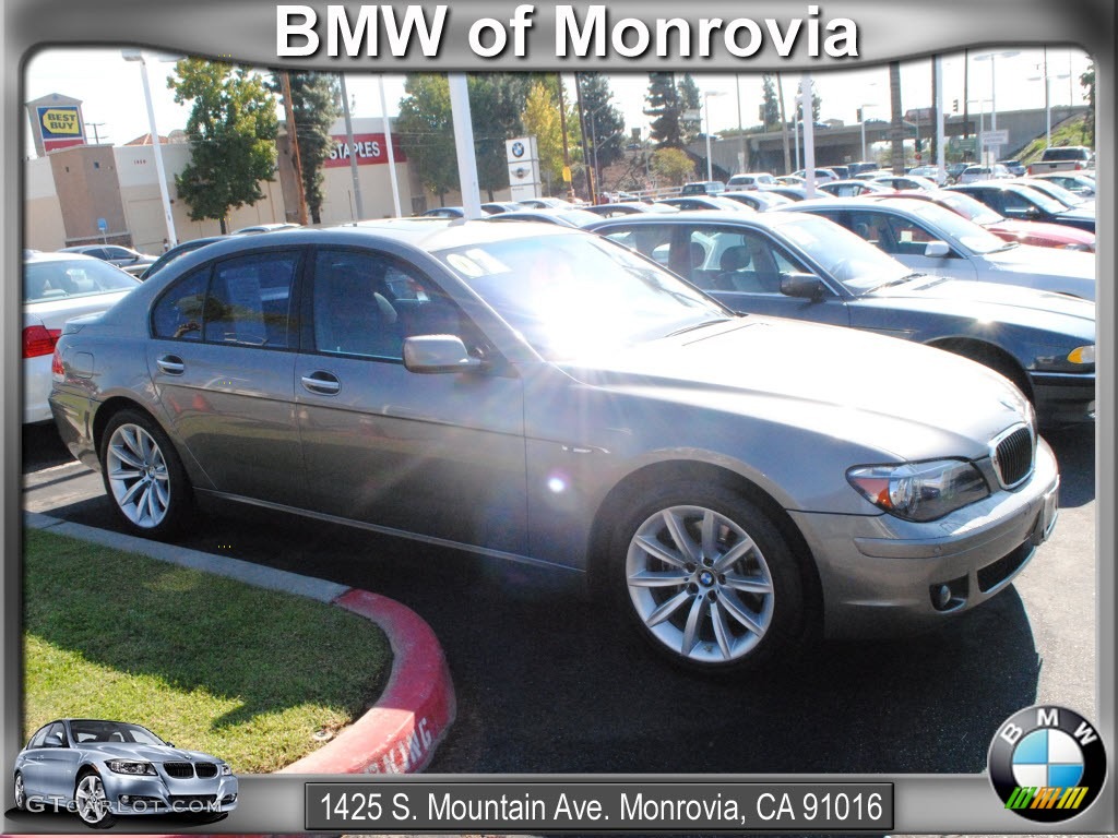2007 7 Series 750i Sedan - Titanium Grey Metallic / Black photo #1