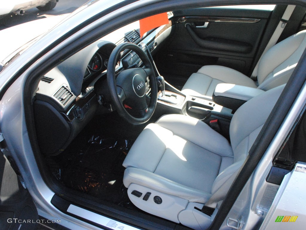 Silver Interior 2004 Audi S4 4.2 quattro Sedan Photo #56267261