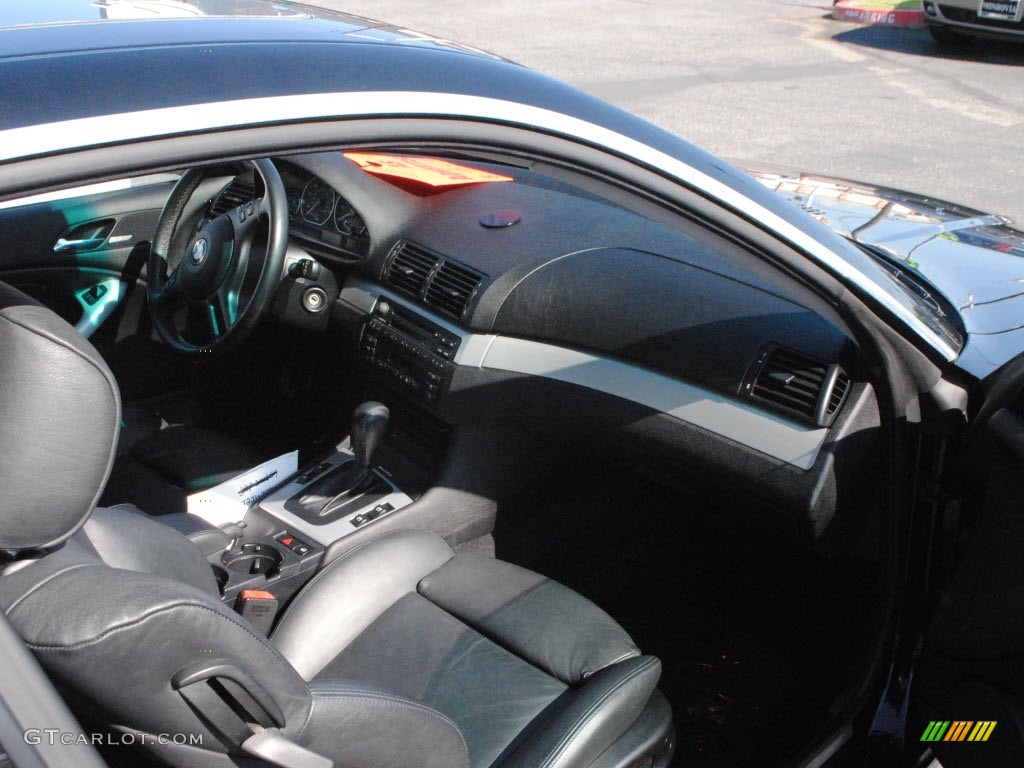 2002 3 Series 330i Coupe - Jet Black / Black photo #3