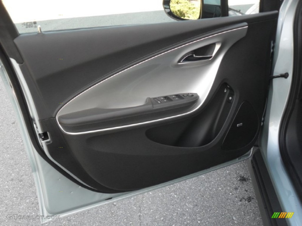 2012 Chevrolet Volt Hatchback Jet Black/Dark Accents Door Panel Photo #56269418