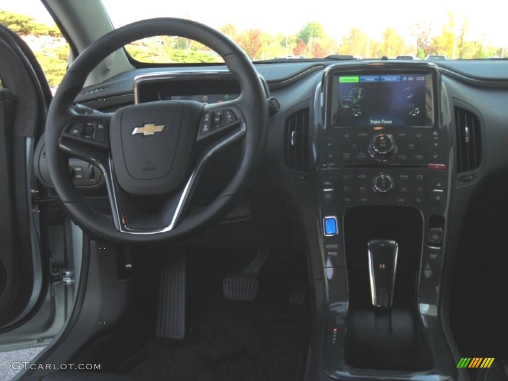 2012 Chevrolet Volt Hatchback Jet Black/Dark Accents Dashboard Photo #56269475