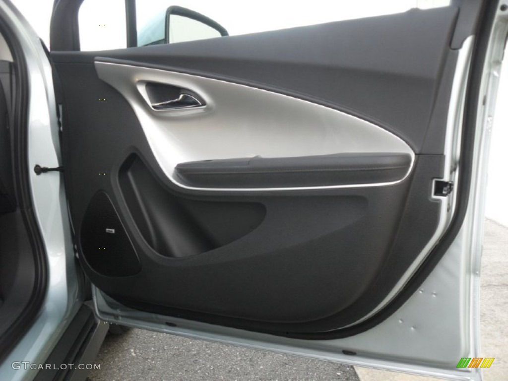 2012 Chevrolet Volt Hatchback Jet Black/Dark Accents Door Panel Photo #56269514