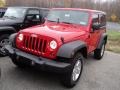 2012 Flame Red Jeep Wrangler Sport S 4x4  photo #1