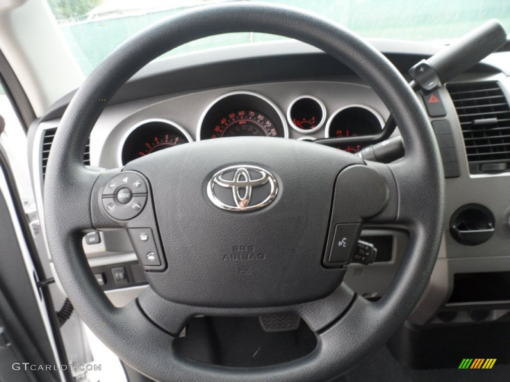 2012 Toyota Tundra Double Cab Graphite Steering Wheel Photo #56271719