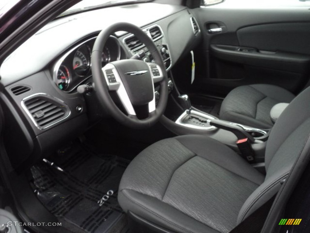 Black Interior 2012 Chrysler 200 Touring Sedan Photo #56271824