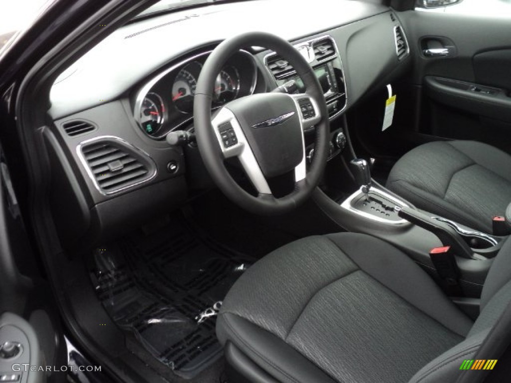 Black Interior 2012 Chrysler 200 Touring Sedan Photo #56271887