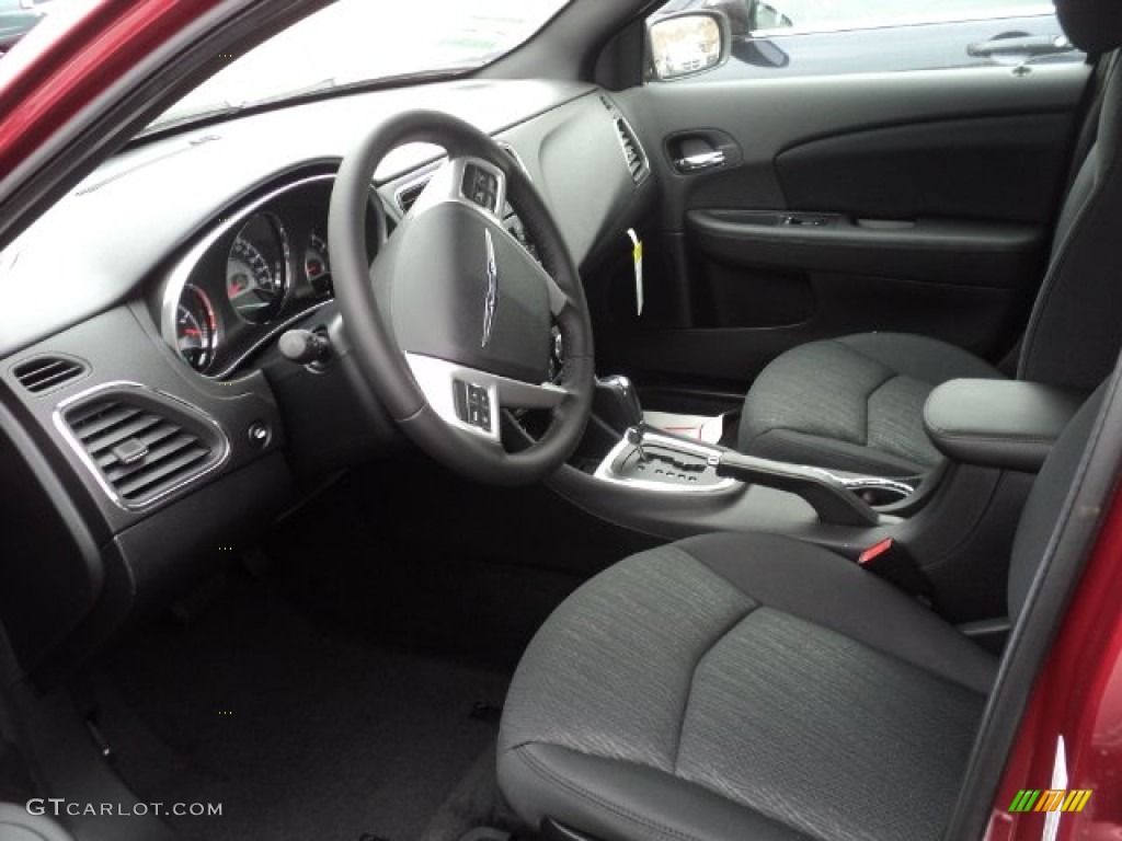 Black Interior 2012 Chrysler 200 Touring Sedan Photo #56272253