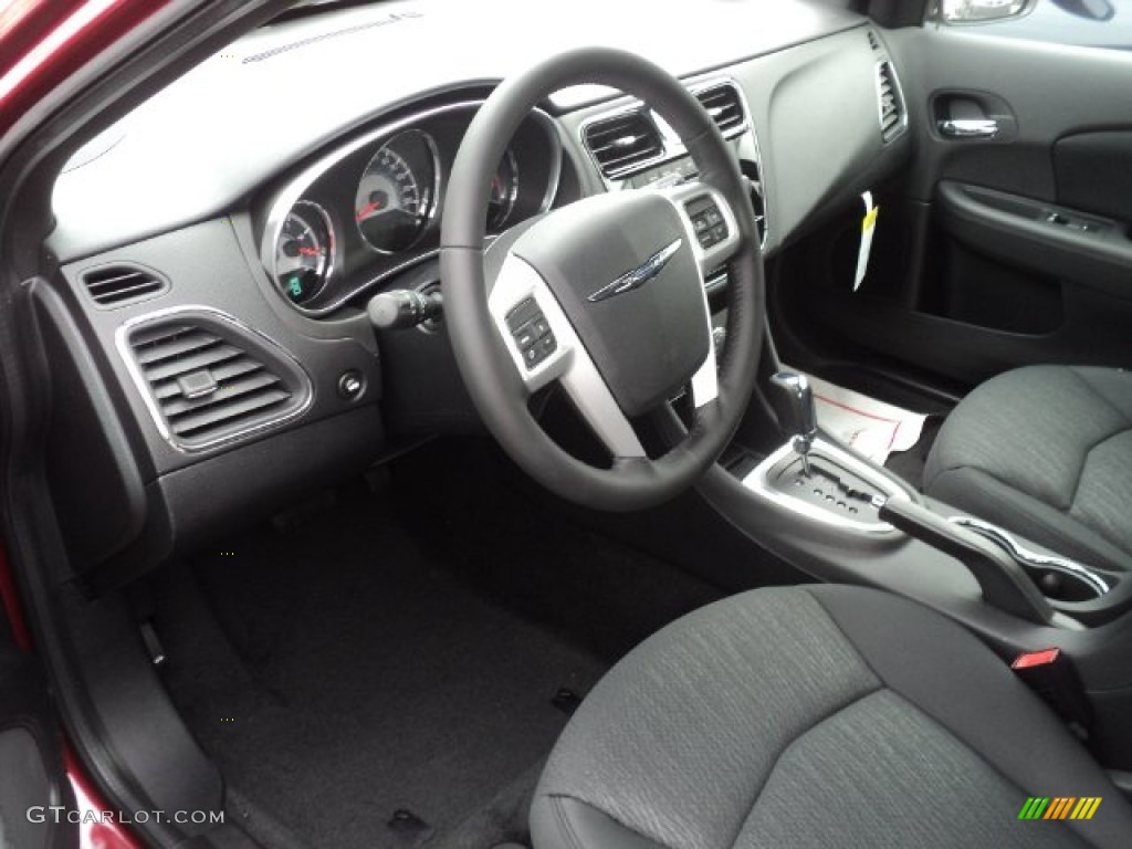Black Interior 2012 Chrysler 200 Touring Sedan Photo #56272271