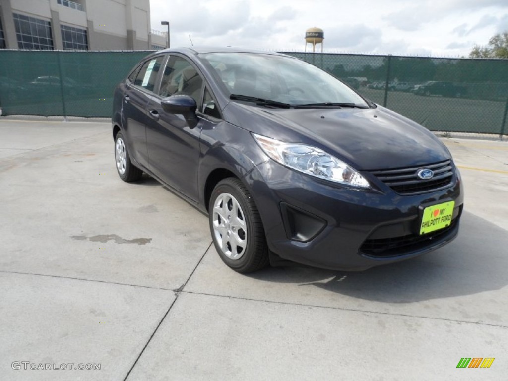 2012 Fiesta S Sedan - Violet Grey Metallic / Light Stone/Charcoal Black photo #1