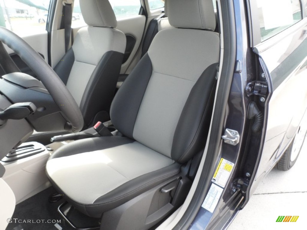 Light Stone/Charcoal Black Interior 2012 Ford Fiesta S Sedan Photo #56272487