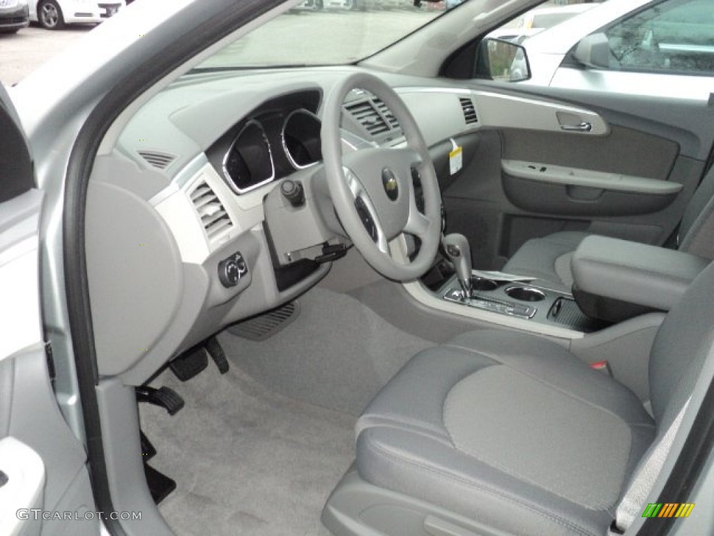 Dark Gray/Light Gray Interior 2012 Chevrolet Traverse LT AWD Photo #56272589