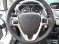 Charcoal Black 2012 Ford Fiesta SE Hatchback Steering Wheel