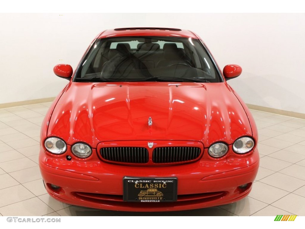 2002 X-Type 3.0 - Phoenix Red / Charcoal photo #2