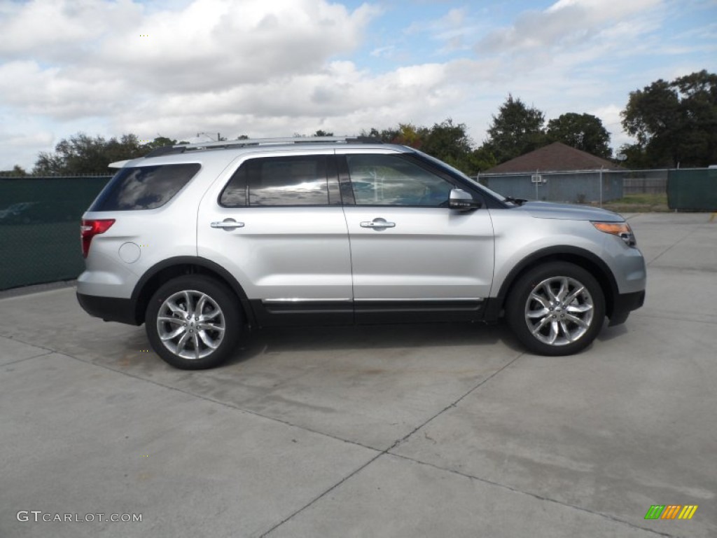 2012 Explorer Limited EcoBoost - Ingot Silver Metallic / Medium Light Stone photo #2