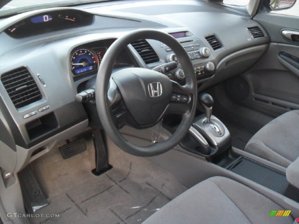 Gray Interior 2006 Honda Civic LX Sedan Photo #56273621