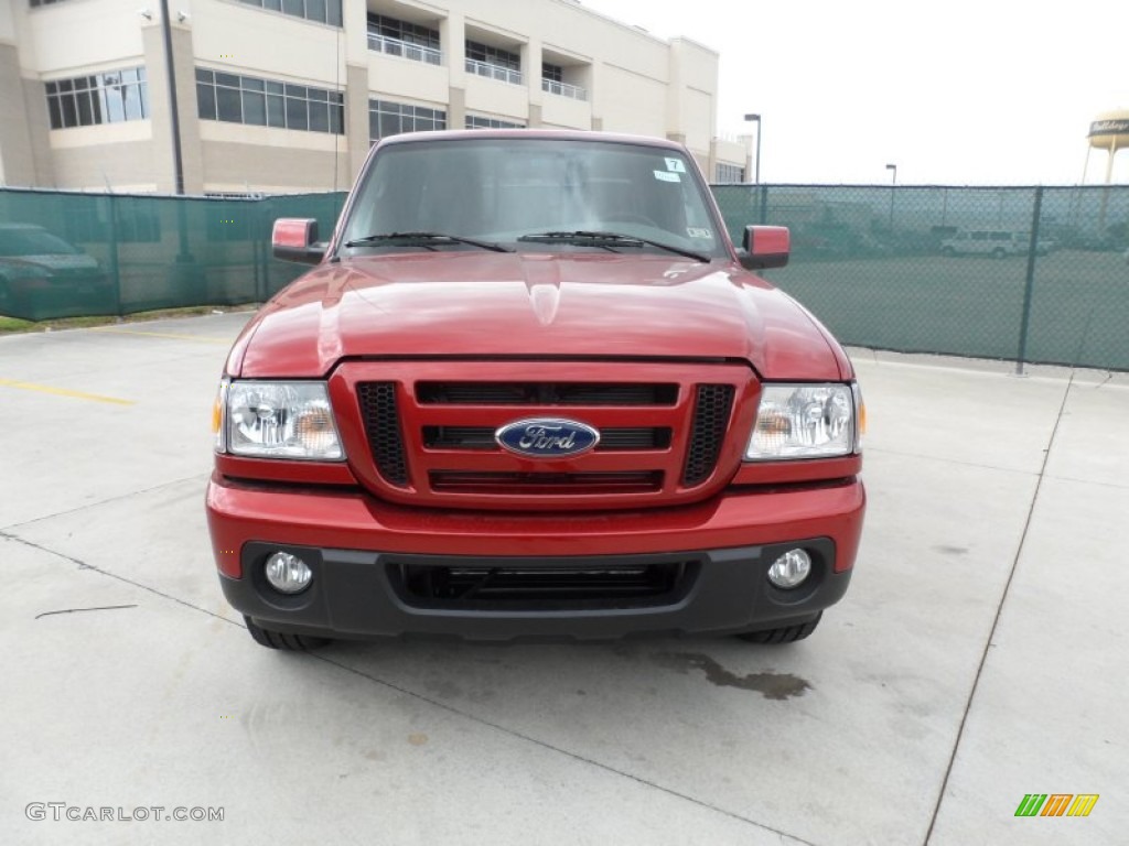 2011 Ranger Sport SuperCab - Redfire Metallic / Medium Dark Flint photo #8