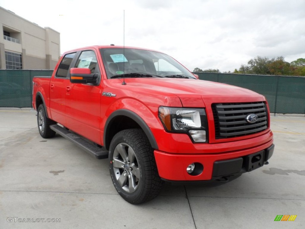 Race Red 2011 Ford F150 FX4 SuperCrew 4x4 Exterior Photo #56273753