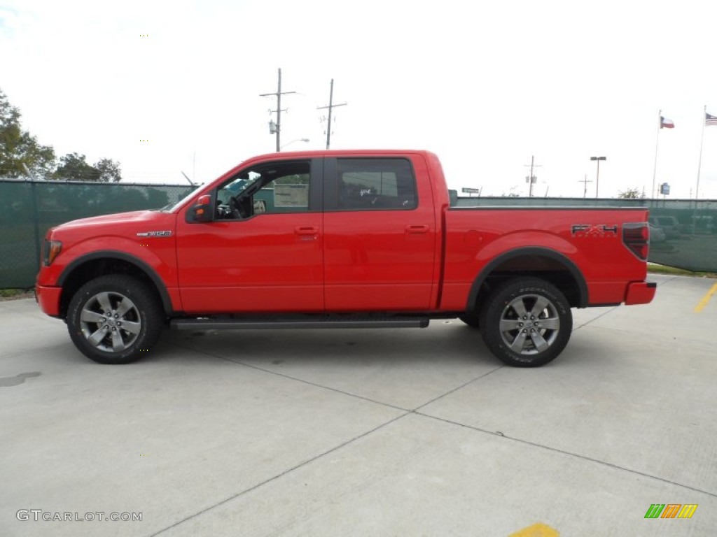 Race Red 2011 Ford F150 FX4 SuperCrew 4x4 Exterior Photo #56273768
