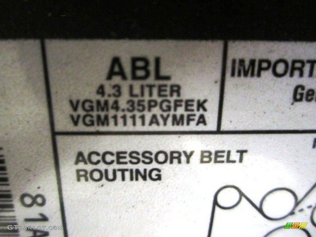 1997 Chevrolet C/K C1500 Regular Cab Info Tag Photo #56277036