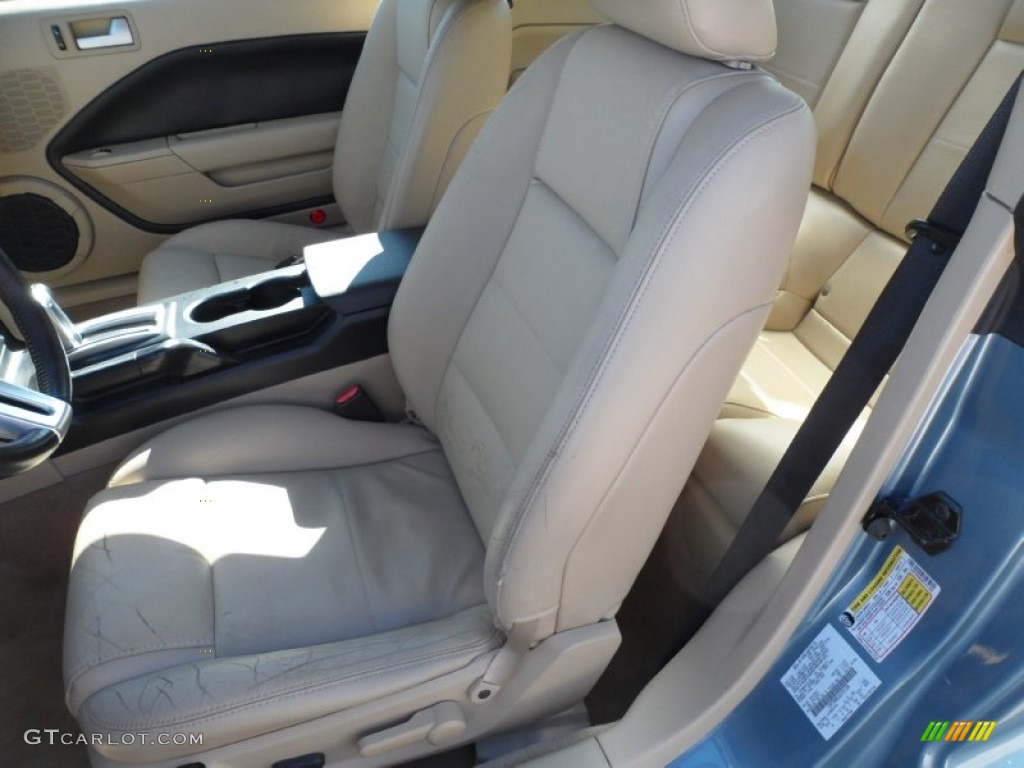 2006 Mustang V6 Premium Coupe - Windveil Blue Metallic / Light Parchment photo #27