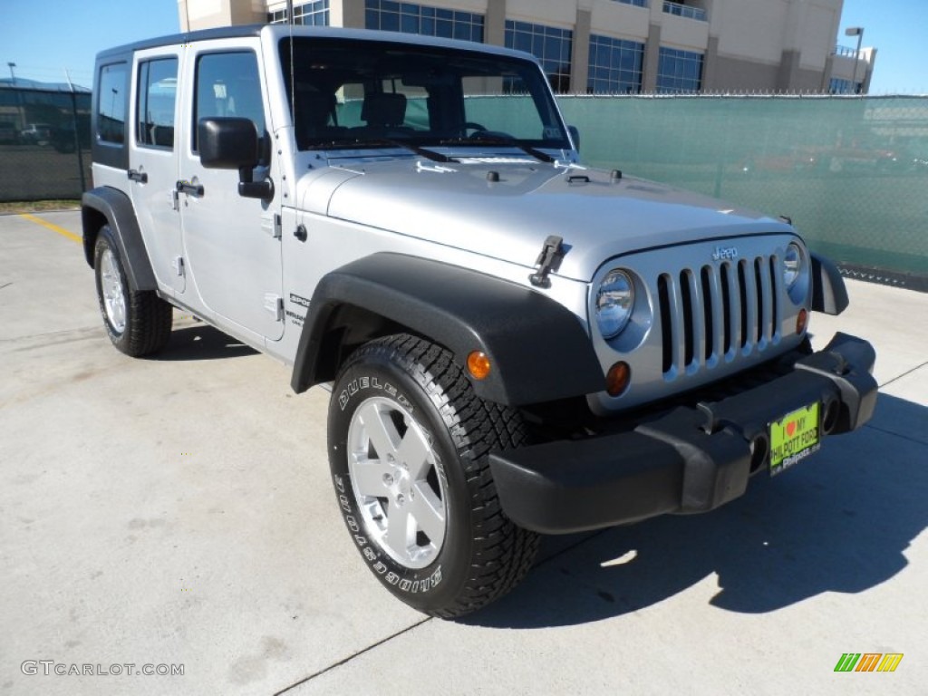 2010 Wrangler Unlimited Sport - Bright Silver Metallic / Dark Slate Gray/Medium Slate Gray photo #1