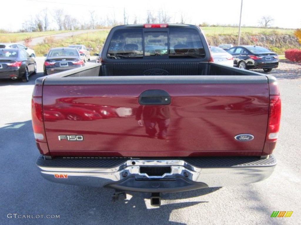 2003 F150 XLT SuperCab 4x4 - Toreador Red Metallic / Medium Parchment Beige photo #6