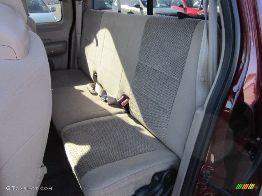2003 F150 XLT SuperCab 4x4 - Toreador Red Metallic / Medium Parchment Beige photo #14