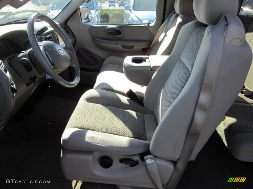 2003 F150 XLT SuperCab 4x4 - Toreador Red Metallic / Medium Parchment Beige photo #16