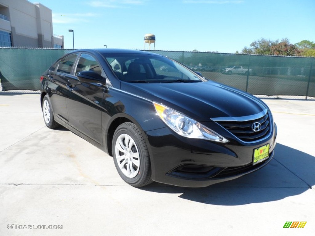 2012 Sonata GLS - Midnight Black / Gray photo #1