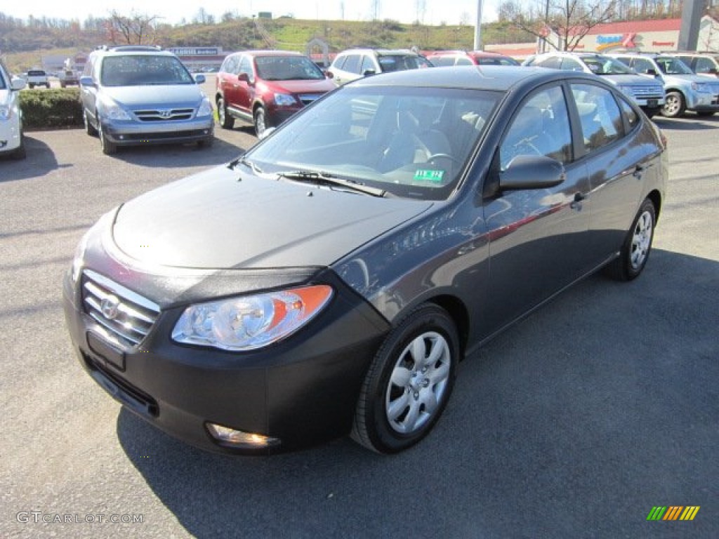 2009 Elantra GLS Sedan - Carbon Gray / Gray photo #3