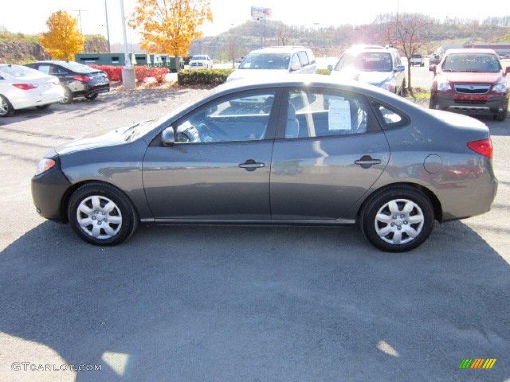 2009 Elantra GLS Sedan - Carbon Gray / Gray photo #4