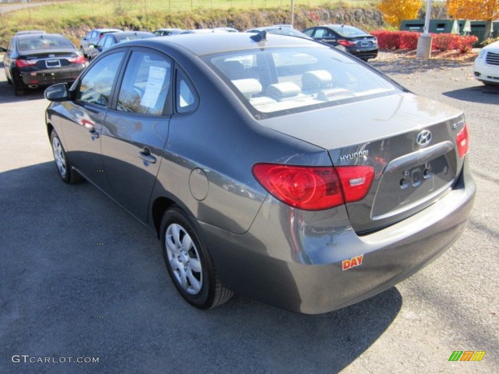 2009 Elantra GLS Sedan - Carbon Gray / Gray photo #5