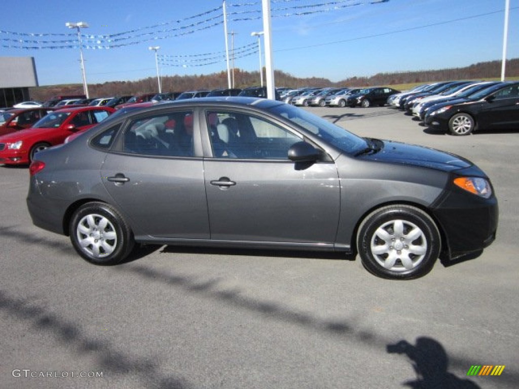 2009 Elantra GLS Sedan - Carbon Gray / Gray photo #8