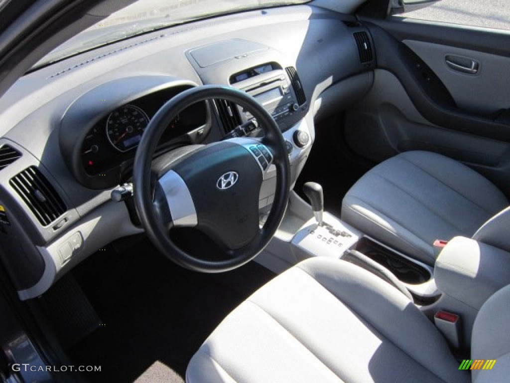 2009 Elantra GLS Sedan - Carbon Gray / Gray photo #16