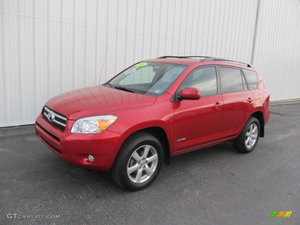 2008 RAV4 Limited 4WD - Barcelona Red Pearl / Ash photo #1