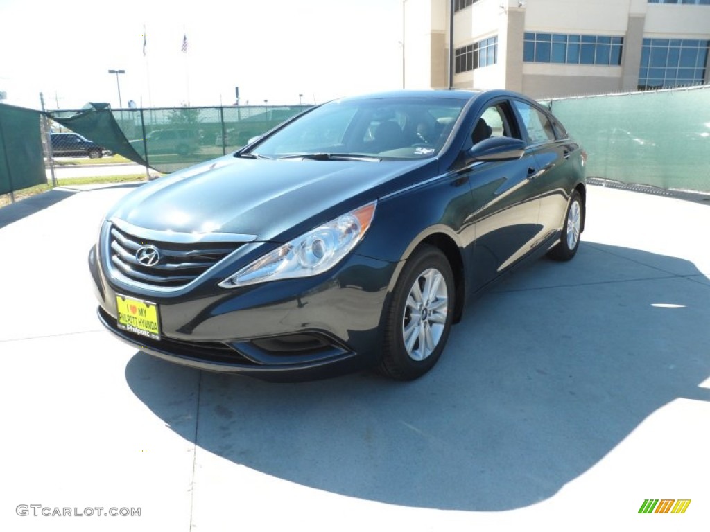 2012 Sonata GLS - Pacific Blue Pearl / Gray photo #7