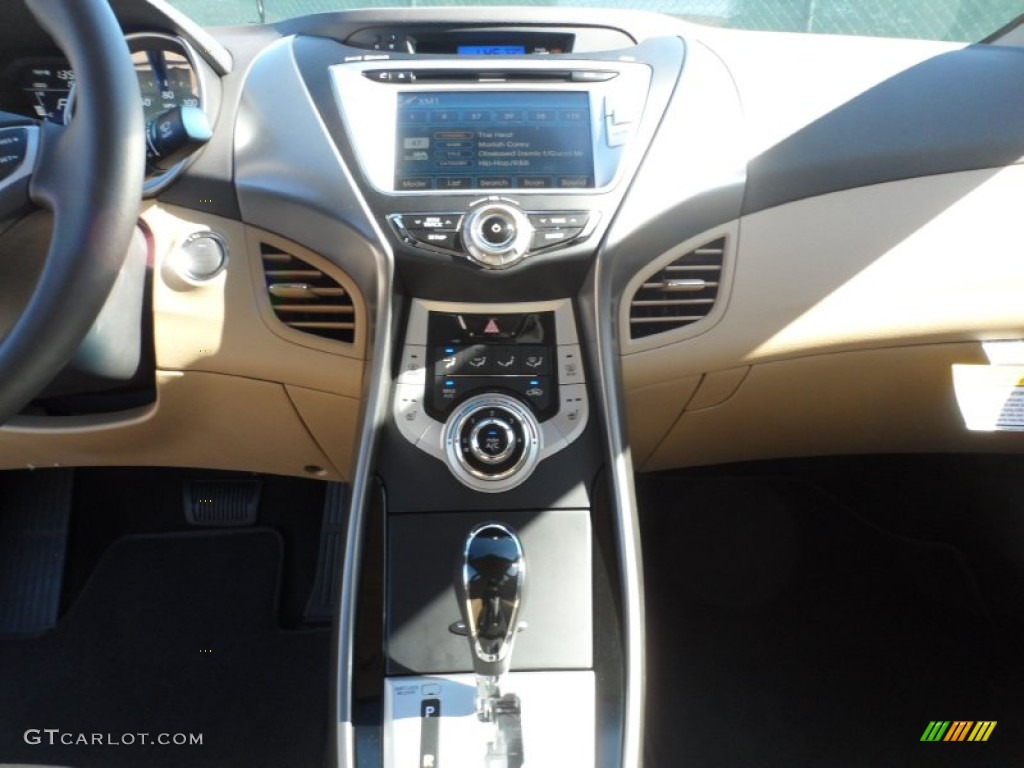 2012 Elantra Limited - Shimmering White / Beige photo #28