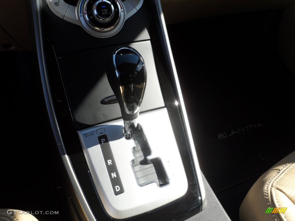2012 Elantra Limited - Shimmering White / Beige photo #32