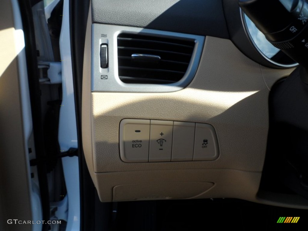 2012 Elantra Limited - Shimmering White / Beige photo #35