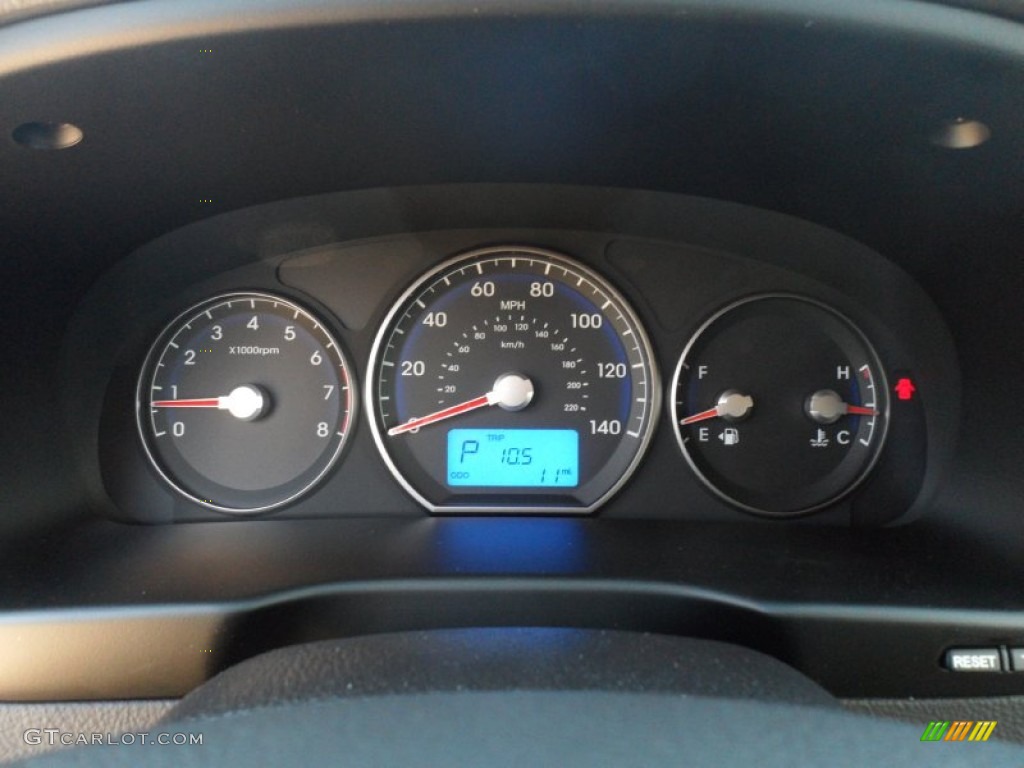 2012 Hyundai Santa Fe Limited Gauges Photo #56281443
