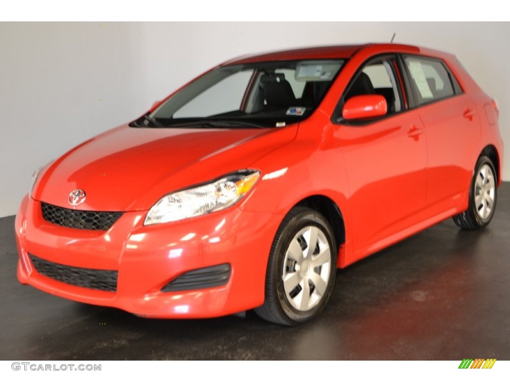 Radiant Red Toyota Matrix