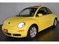 Sunflower Yellow 2008 Volkswagen New Beetle SE Coupe