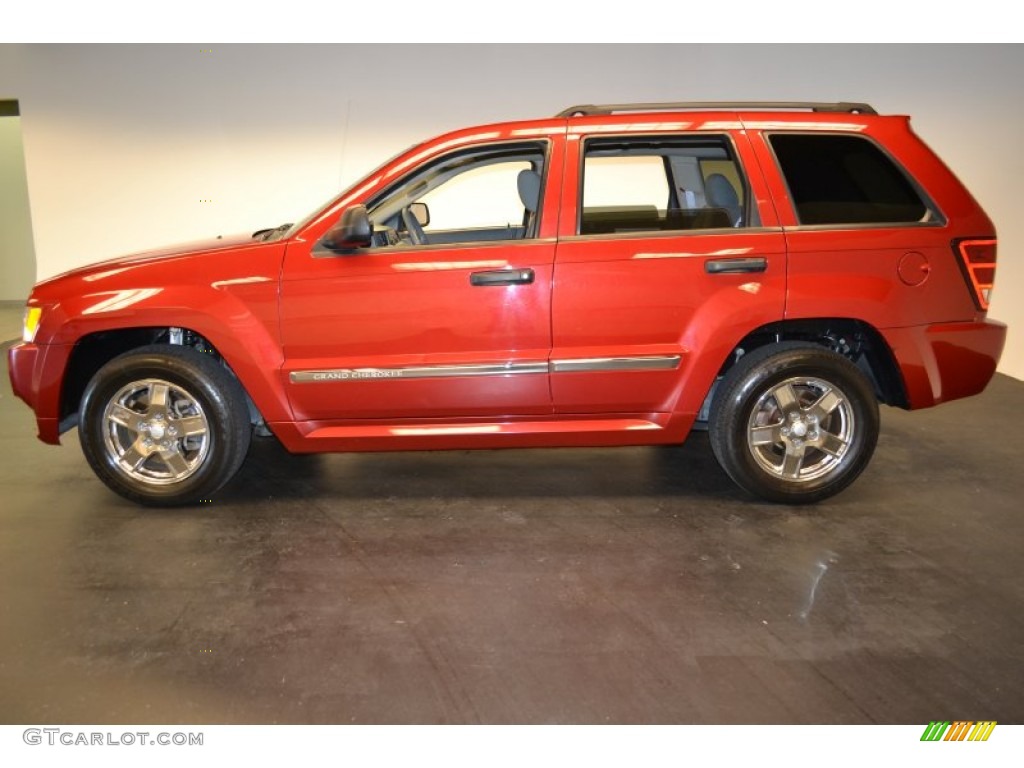 2006 Grand Cherokee Laredo - Inferno Red Crystal Pearl / Medium Slate Gray photo #3