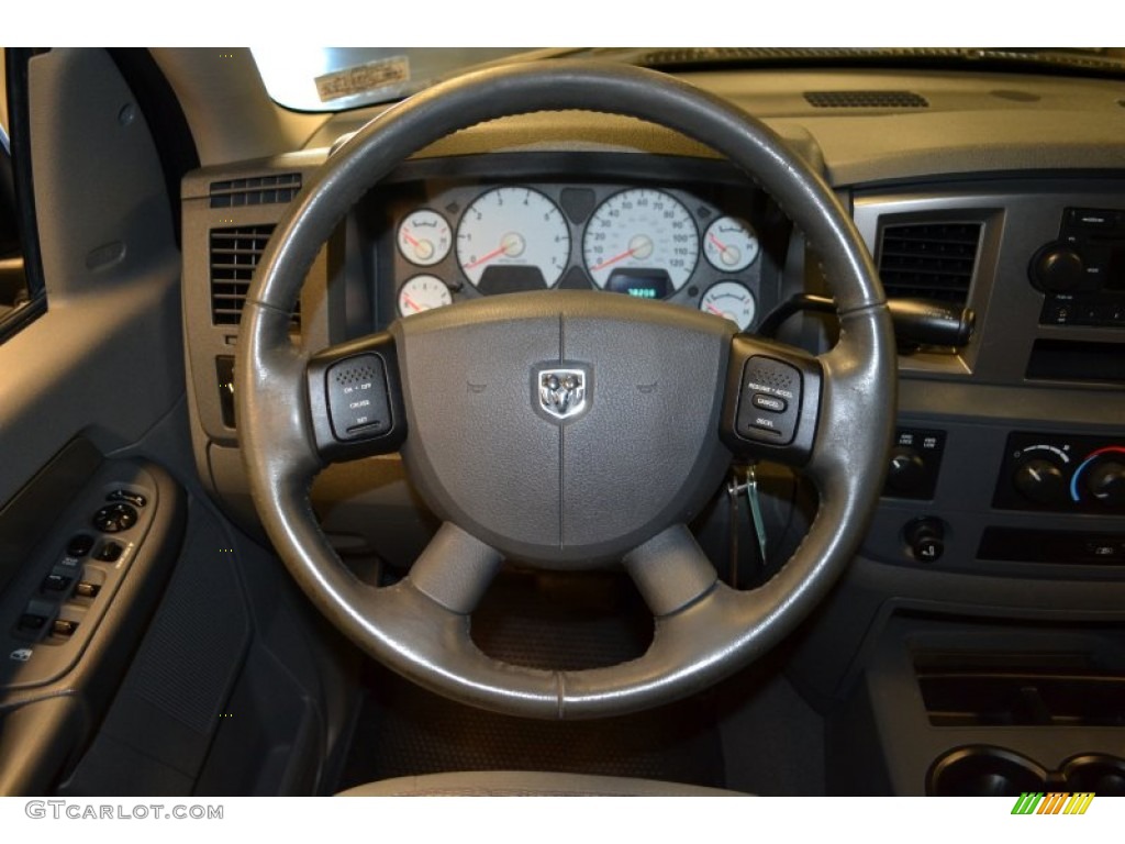 2007 Ram 1500 SLT Quad Cab 4x4 - Brilliant Black Crystal Pearl / Medium Slate Gray photo #11