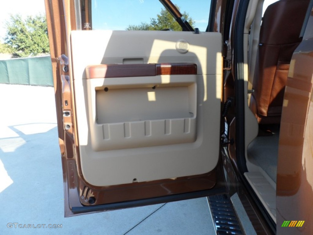 2012 F250 Super Duty King Ranch Crew Cab 4x4 - Golden Bronze Metallic / Chaparral Leather photo #23