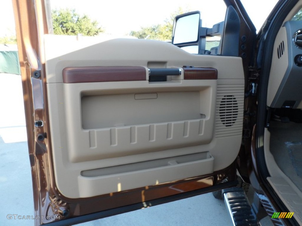 2012 F250 Super Duty King Ranch Crew Cab 4x4 - Golden Bronze Metallic / Chaparral Leather photo #25