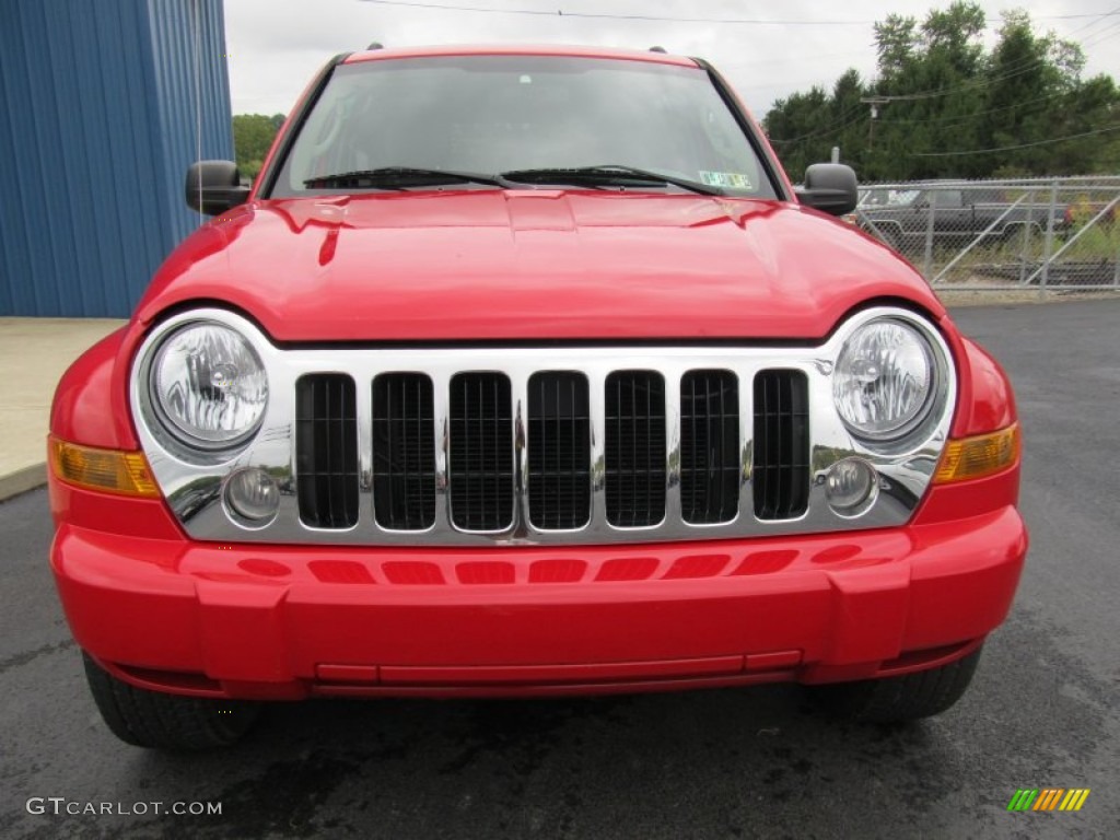 2005 Liberty Limited 4x4 - Flame Red / Medium Slate Gray photo #6
