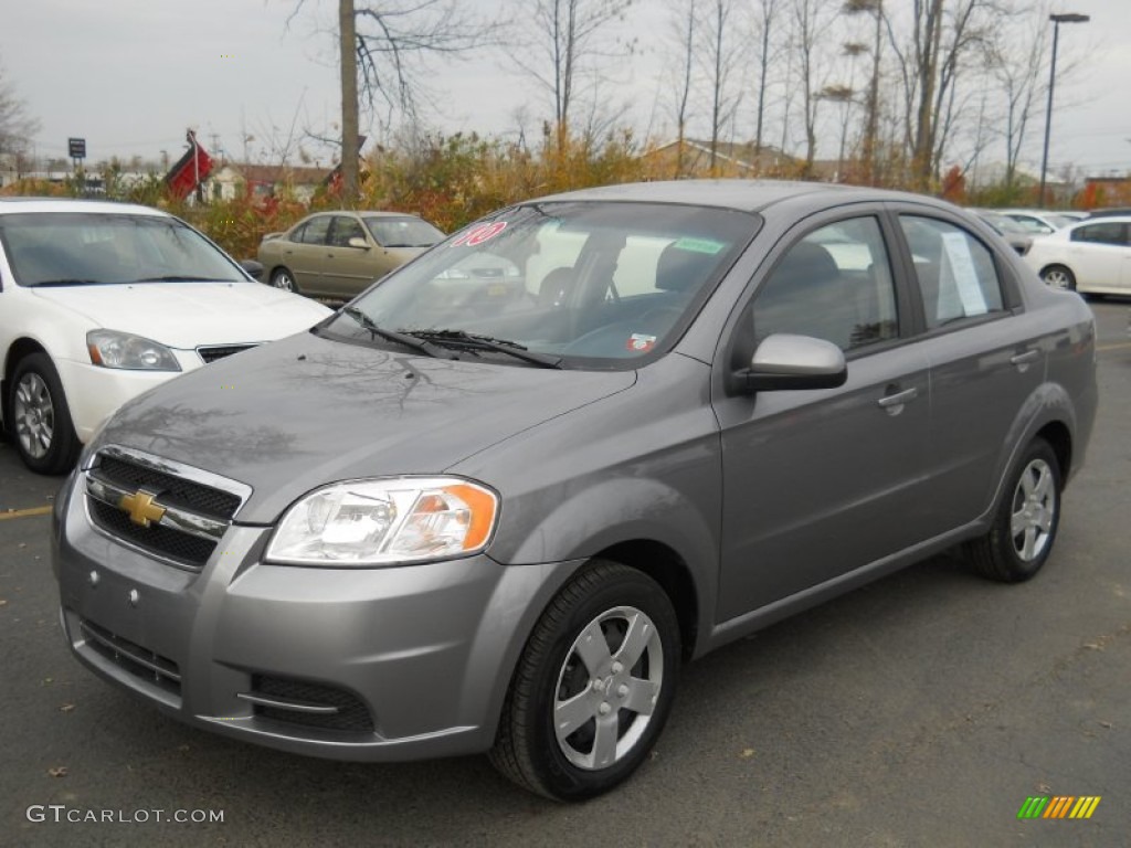 2010 Aveo LT Sedan - Medium Gray / Charcoal photo #1